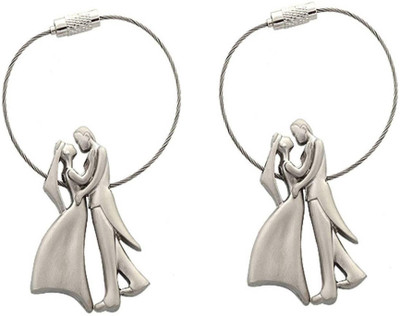 

MGP Fashion Love Heart Couple Metal Gift Key Chain Combo No.96 Key Chain(Multicolor)