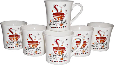 

Reddish Bone China(White, Pack of 6)