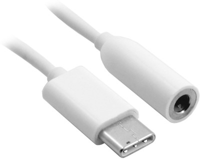 

OTD Type C Earphone Connector to 3.5mm for Type C Mobiles Smartphones Headphone Adapter(White)