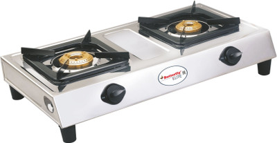 

Butterfly elite2b Stainless Steel Manual Gas Stove(2 Burners)