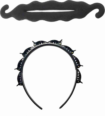 

NAWAB Twist Styling Plait Braider Headband & Bun Maker Hair Styling Tool (set of 2) Hair Accessory Set(Black)