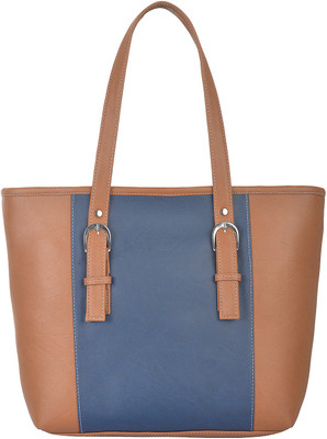 Fostelo Shoulder Bag(Tan, Blue), Blue;tan