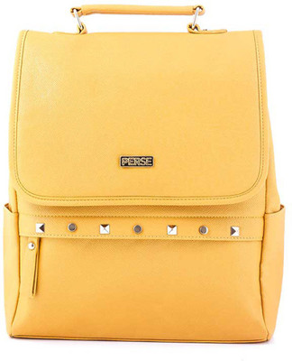 PERSE 12 inch Laptop Backpack(Yellow)