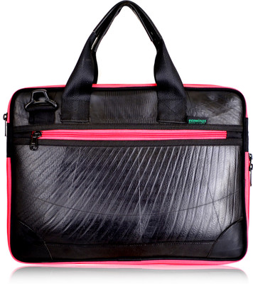 

Ecowings 15 inch Expandable Laptop Messenger Bag(Black)