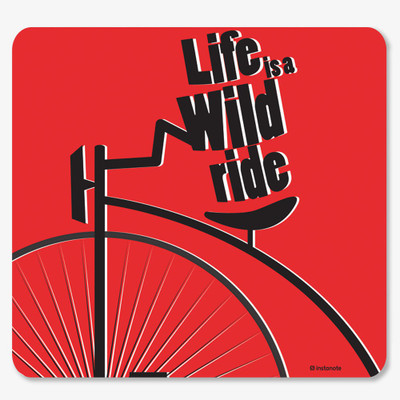 

InstaNote Life is a Wild Ride Mousepad(Red)