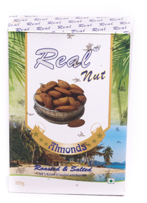 

Real 250g X 4 Salted Roasted Almond (Badam Giri) 1000 gm Pack of 4 Almonds(1 kg, Box)