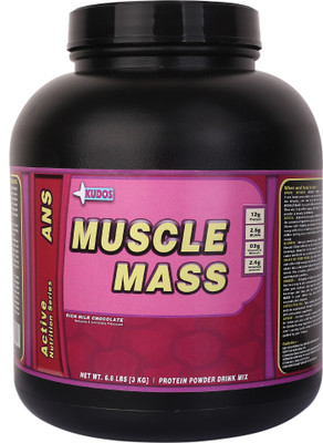 

KUDOS NUTRITIONS - Muscle Mass 3kg - Rich Milk Chocolate Weight Gainers/Mass Gainers(3 kg, Rich Milk Chocolate)