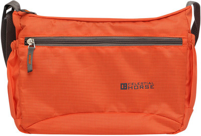 

Celestial Horse Boys & Girls Casual Orange Polyester Sling Bag