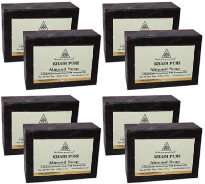 

Khadi pure gramodyog ALMOND SOAP - 125 G (SET OF 8)(1000 g, Pack of 8)