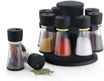 

handy Revolving Spice rack 8 jar Plastic Storage Pouch(Pack of 1)