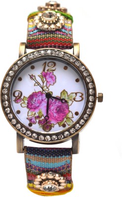 Fashion Knockout 35019C4-Flower Watch  - For Girls   Watches  (Fashion Knockout)