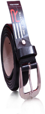 

RED PORTE Men Formal, Party Black Genuine Leather Belt