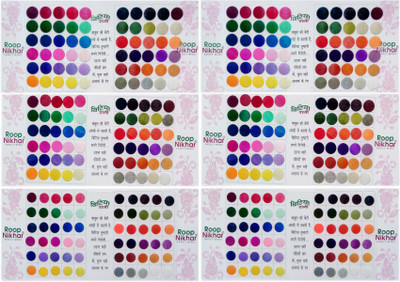 

Roop Nikhar Regular Multicolor Indian Forehead Bindis Set of 6 Pcs Forehead Multicolor Bindis(Bindi)