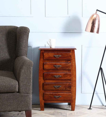 

Wood Mania Solid Wood Free Standing Chest of Drawers(Finish Color - Honey)