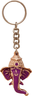 

Lamha Crafts lord ganesha purple keychain Key Chain(Purple)