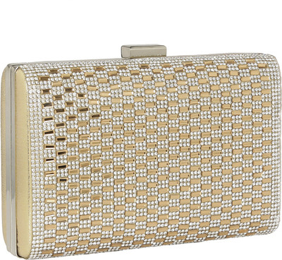 

LE CUERO Party Gold Clutch