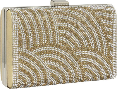 

LE CUERO Party Gold Clutch