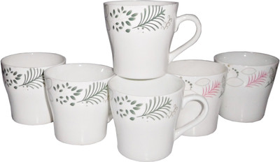 

Reddish Bone China(White, Pack of 6)