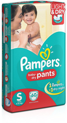 

Pampers Pampers Pants Style Baby Diapers Small Size - 60 Pieces - S(60 Pieces)