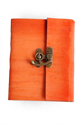 

Crafts A7 Diary(Handmade orange leather diary, Orange)