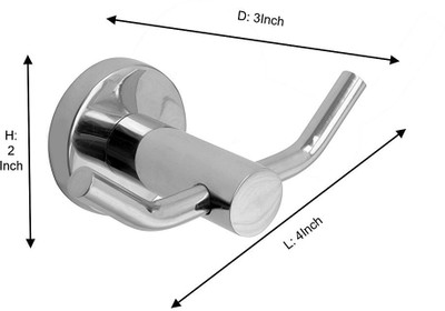 Klaxon Stainless Steel Bathroom Set(Pack of 5)