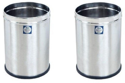 

Ozone OHZ-BN-OPSL-8L Stainless Steel Dustbin(Silver, Pack of 2)
