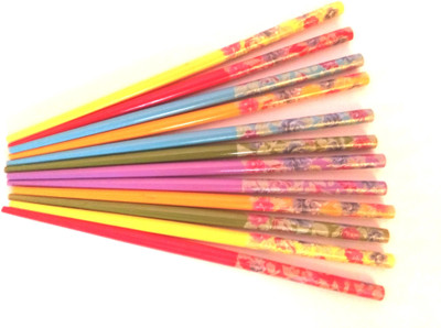 

darpan Highly Professional FLWWOODEN12 Bun Stick(Multicolor)