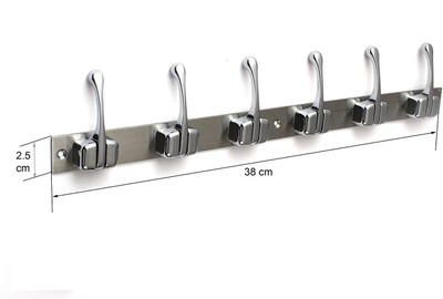 

Klaxon 6 - Pronged Hook Rail(Silver Pack of 1)