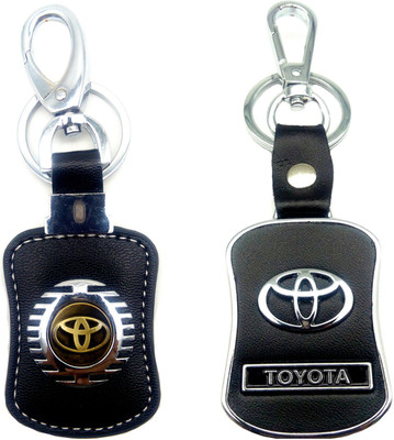 

City Choice New Combo of Toyota Leather-Metal & Hook-Locking Key Chain