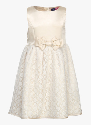 40% OFF on NautiNati Girls Midi/Knee Length Party Dress(White, Sleeveless) 40% OFF on NautiNati Girls Midi/Knee Length Party Dress(White, Sleeveless)