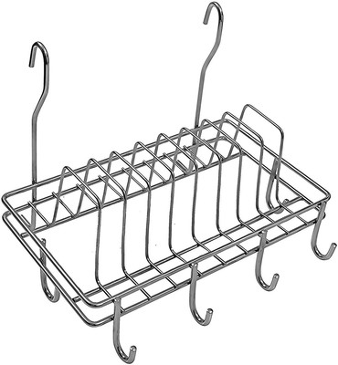 

Klaxon Hanging Cup & Saucer Holder Stand Stainless Steel Kitchen Rack(Silver)
