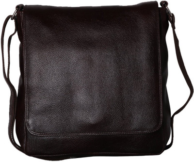 

Royal Leather Emporium 12 inch Laptop Messenger Bag(Brown), Rle-brn