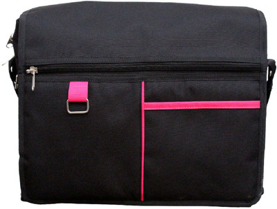 

mangalmurti 14 inch Laptop Messenger Bag(Black), Black-01