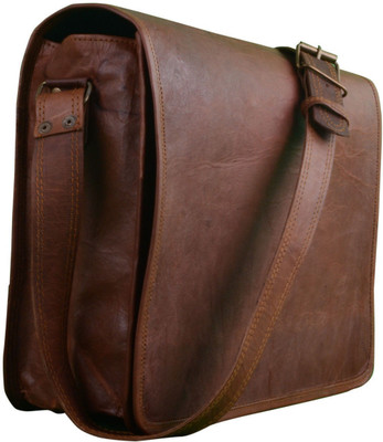 

Pranjals House 13 inch Expandable Laptop Messenger Bag(Brown)