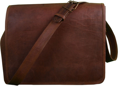 

Anshika International 15 inch Expandable Laptop Messenger Bag(Brown)