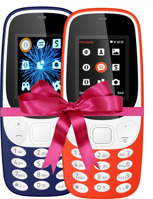 

I Kall K3310 Combo Of Two Mobile(Dark Blue, Red)