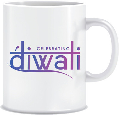 

Everyday Desire Diwali Greetings ED098 Ceramic Mug(300 ml), Multicolor