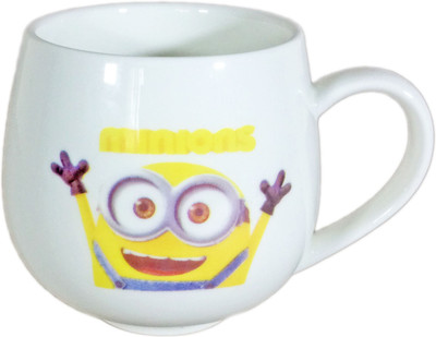 

Babysid Collections Curved Shape Porcelain Mug(250 ml), Multicolor
