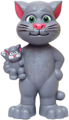 

hunger TOYS Talking Tom with kid - 14 Stories +12 Songs+ 6 Sound + 6 Animal sound+10 Rhymes+High Clarity Recording(Grey)