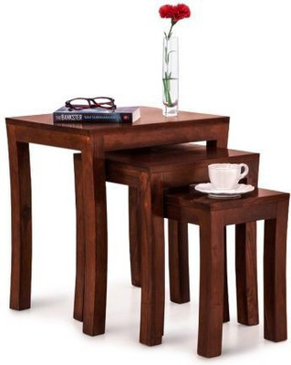 

Wood Mania Solid Wood Nesting Table(Finish Color - Honey, Set of - 3)