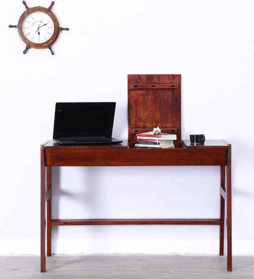 

Wood Mania Solid Wood Study Table(Free Standing, Finish Color - Honey Oak)