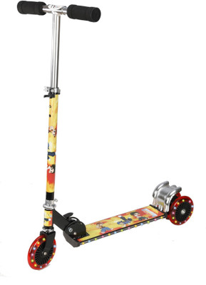 

Toyhouse Three Wheeled Metal Folding Disco Skate Scooter (Black)(Black)