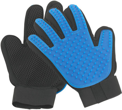

ACUTAS Gentle and Efficient Pet Grooming Deshedding Grooming Gloves for Dog, Cat(Multicolor, Fits All)
