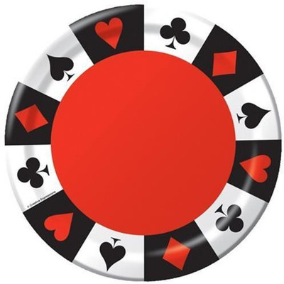 

Wanna Party Card Night 9 inch Plates Small Plates(Pack of 8)