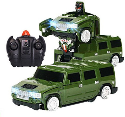 

Smilemakers Remote Controlled Gravity Defying Hummer Wall Climber Transformer Car(Green, Black), Black;green