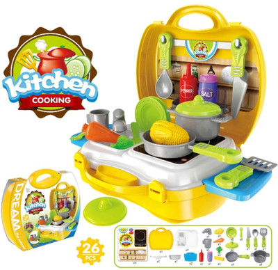 little girl kitchen set with accessories