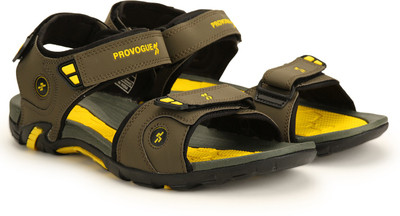 

Provogue Men Olive-Yellow Sports Sandals