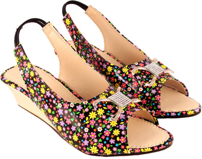 

Glam World Women black::multi Heels
