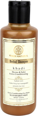 

Khadi Natural Henna & Tulsi Extra Conditioning Shampoo SLS & Paraben Free(210 ml)