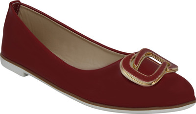 

KEG Women's Lifestyle Maroon Casual Shoes Bellies For Women(Maroon